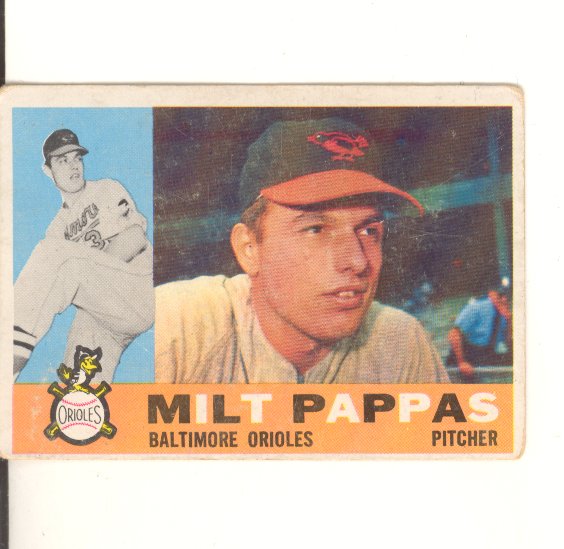 1960 Topps #12 Milt Pappas