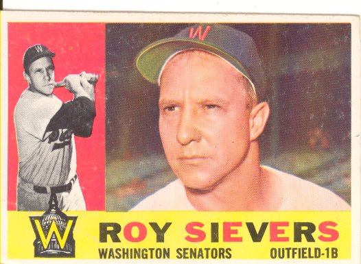 1960 Topps #25 Roy Sievers