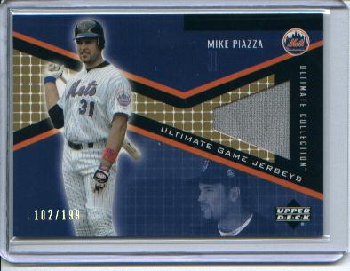 2002 Ultimate Collection Game Jersey Tier 3 #MP Mike Piazza