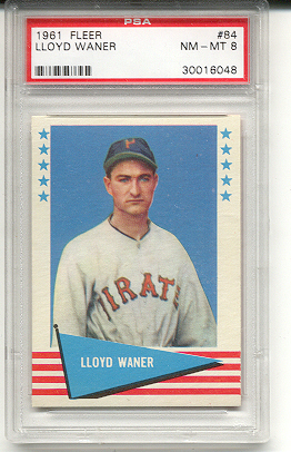 1961 Fleer #84 Lloyd Waner