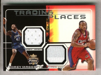 2001-02 Fleer Focus Trading Places Jerseys #6 Corey Maggette