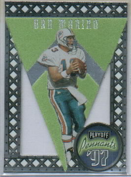 1997 Playoff Contenders Pennants Black Felt #1 Dan Marino
