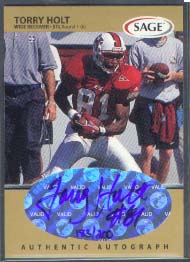 1999 SAGE Autographs Gold #A21 Torry Holt/200
