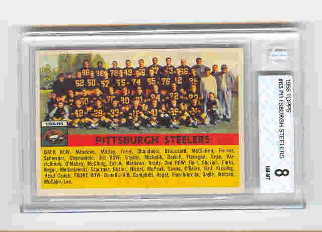 1956 Topps #63 Pittsburgh Steelers