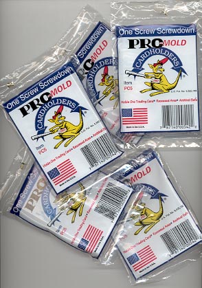 Collecting Supplies: Five (5) Pro-Mold PC5 1-screw regular card recessed screwdown holder
