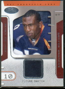 2002 Hot Prospects #109 Ashley Lelie JSY RC