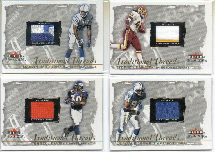 2000 Fleer Tradition Glossy Traditional Threads #17 Marvin Harrison/250