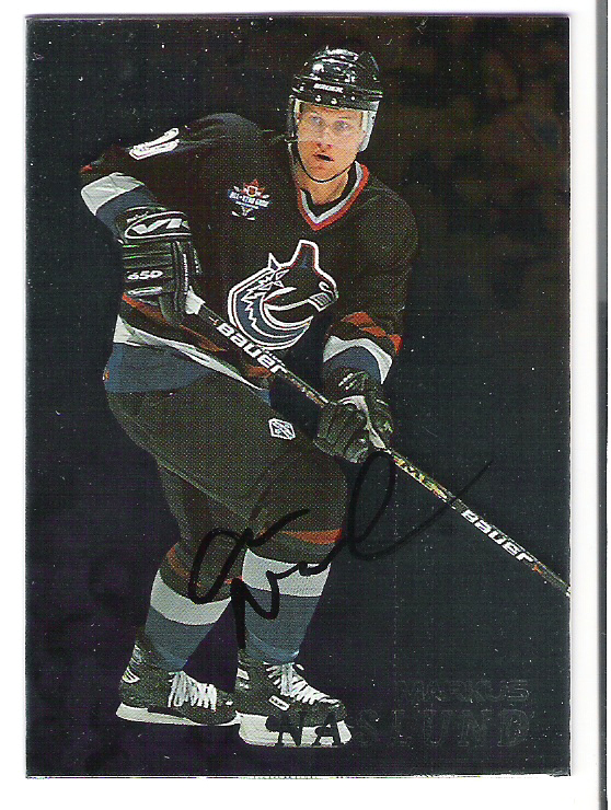 1998-99 Be A Player Autographs #140 Markus Naslund