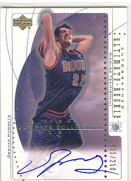 2002-03 Ultimate Collection #77 Nikoloz Tskitishvili AU RC
