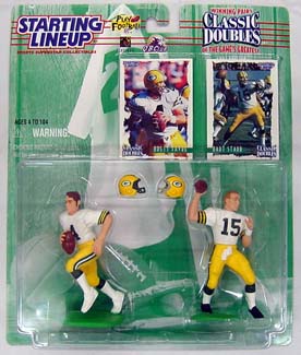 1997 Starting Lineup (SLU) Classic Doubles Brett Favre, Bart Starr Green Bay Packers
