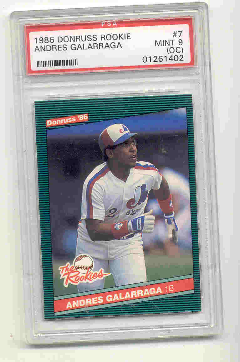 1986 Donruss Rookies #7 Andres Galarraga