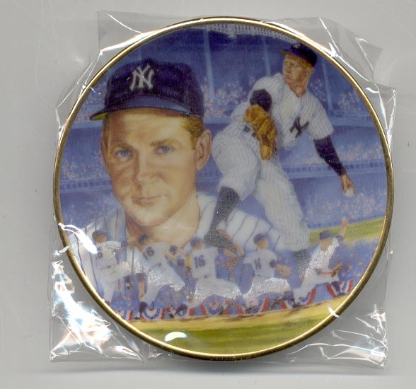 1990 Gartlan USA mini collector's plate WHITEY FORD (New York Yankees)