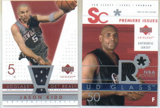 2002-03 UD Glass Premiere Issues Jersey #SCP Sam Clancy