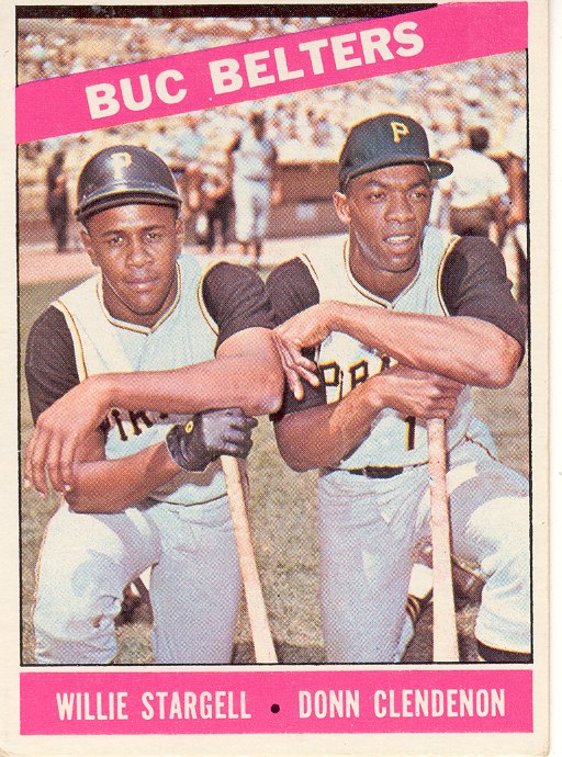 1966 Topps #99 Buc Belters/Willie Stargell/Donn Clendenon