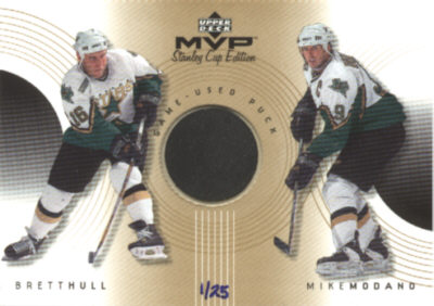 1999-00 Upper Deck MVP SC Edition Great Combinations Gold #GCHM Brett Hull/Mike Modano
