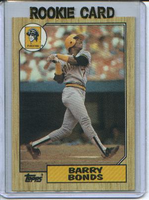1987 Topps #320 Barry Bonds RC front image