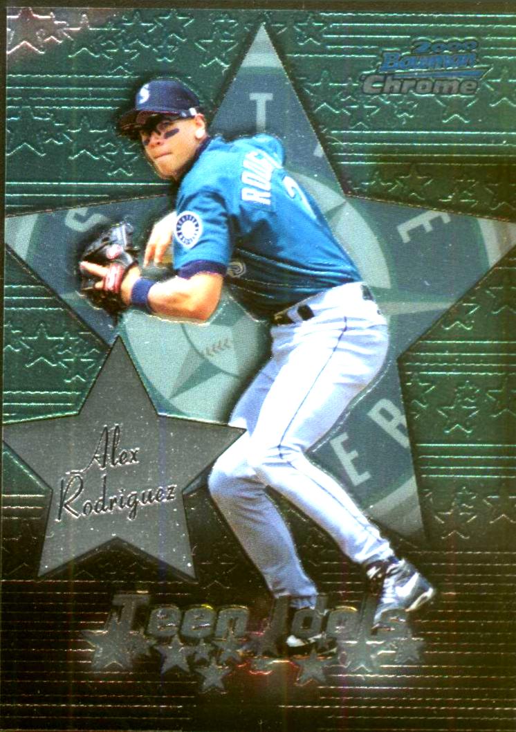 2000 Bowman Chrome Teen Idols #TI1 Alex Rodriguez