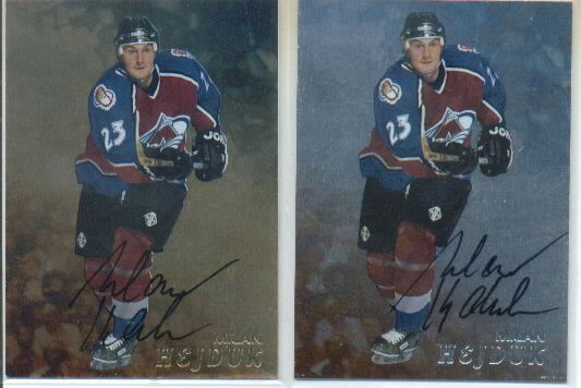 1998-99 Be A Player Autographs #187 Milan Hejduk