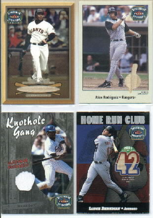 2003 Fleer Splendid Splinters Wood Game Bat #AR Alex Rodriguez