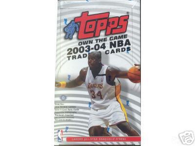 2003-04 (2004) Topps Basketball Factory Sealed Hobby Jumbo Box - Lebron James Rookie!