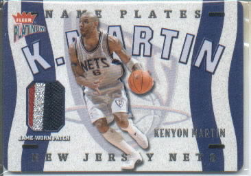 2002-03 Fleer Platinum Nameplates #KM Kenyon Martin/170