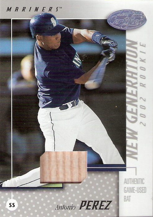 2002 Leaf Certified #196 Antonio Perez NG Bat