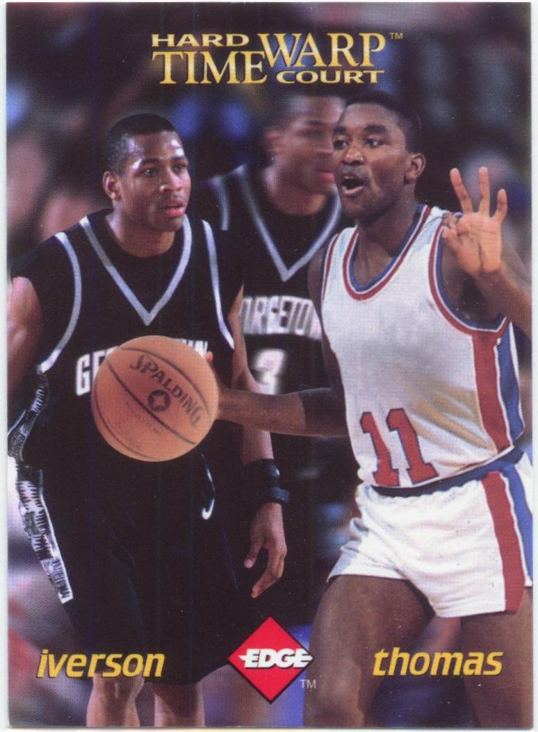 1996 Collector's Edge Time Warp #6 Allen Iverson/Isiah Thomas