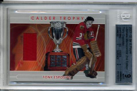 2001-02 BAP Ultimate Memorabilia Calder Trophy #22 Tony Esposito