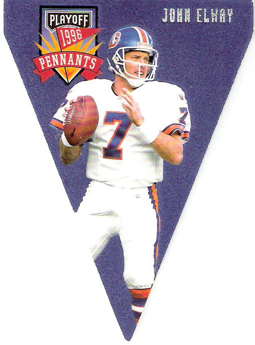 1996 Playoff Contenders Pennants #7 John Elway R