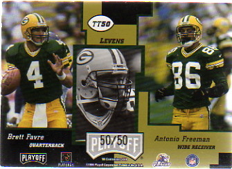 1999 Playoff Contenders SSD Triple Threat Red #TT50 Dorsey Levens/50