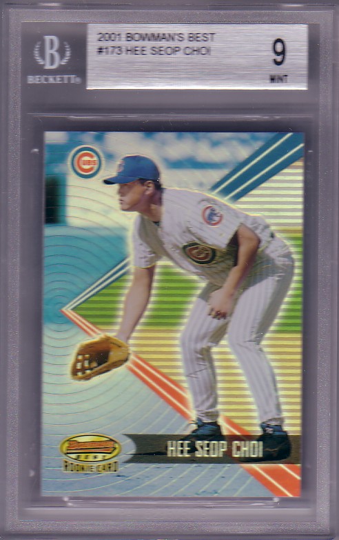 2001 Bowman's Best Hee Seop Choi #835/2999 RC Rookie BGS-9.0 MINT Chicago Cubs
