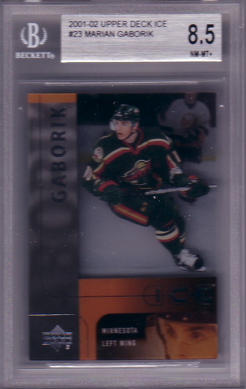 2001-02 Upper Deck Ice Marian Gaborik BGS-8.5 NM/MT+ Minnesota Wild BGS