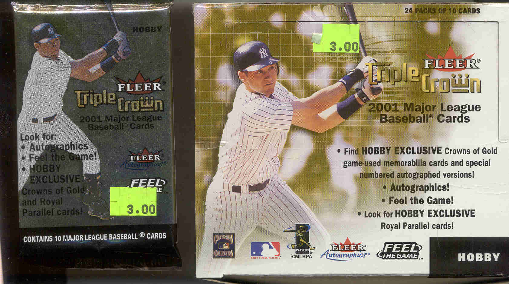 2001 Fleer Triple Crown Baseball Packs  
