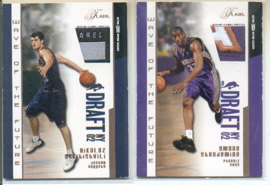 2002-03 Flair Wave of the Future Patches #NT Nikoloz Tskitishvili