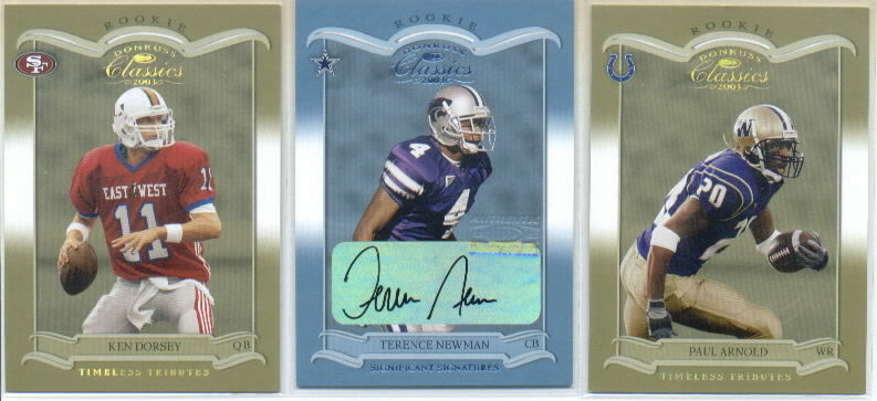 2003 Donruss Classics Significant Signatures #246 Terence Newman/250
