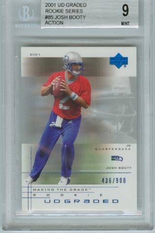 2001 UD Graded Rookie Series  #85 Josh Booty  Action  BGS Graded 9 Mint  #d 436/900
