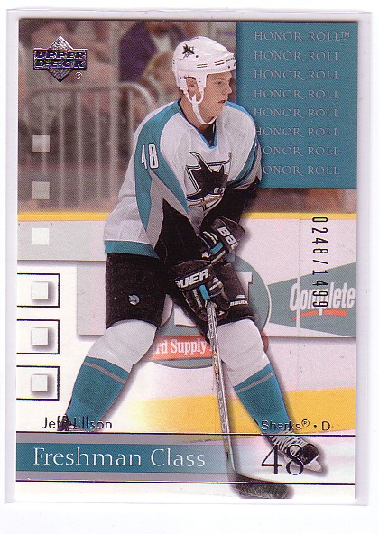 2001-02 Upper Deck Honor Roll #86 Jeff Jillson RC