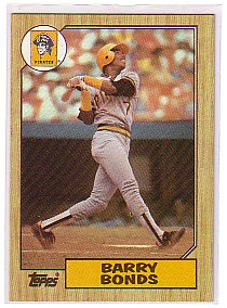1987 Topps #320 Barry Bonds RC