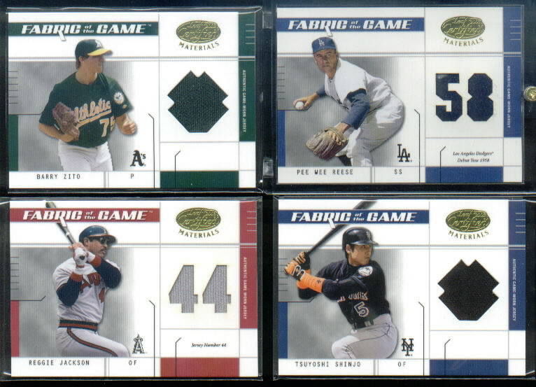 2003 Leaf Certified Materials Fabric of the Game #26JY Tsuyoshi Shinjo JY/101