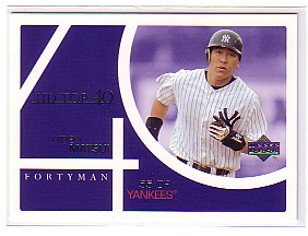 2003 Upper Deck 40-Man #852 Hideki Matsui T40