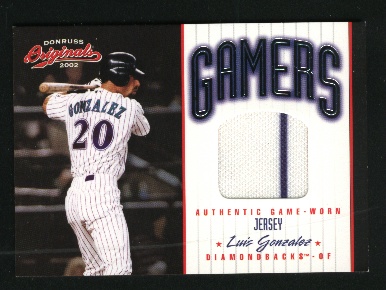 2002 Donruss Originals Gamers #33 Luis Gonzalez/500