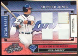 2003 Absolute Memorabilia Total Bases Materials HR #26 Chipper Jones/26