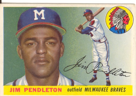 1955 Topps #15 Jim Pendleton