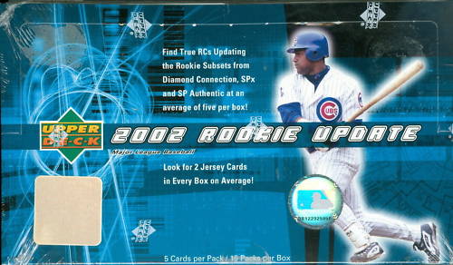 2002 Upper Deck Rookie Update Baseball Unopened Box (15 Packs)