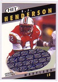 2003 SAGE HIT Class of 2003 Autographs #A42 E.J. Henderson