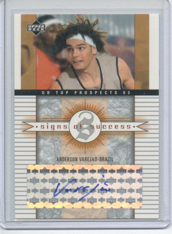 2003-04 UD Top Prospects Signs of Success #SSAV Anderson Varejao