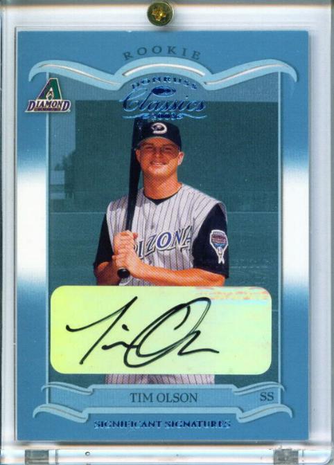 2003 Donruss Classics Significant Signatures #168 Tim Olson ROO/500