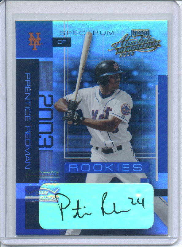 2003 Absolute Memorabilia Spectrum Signatures #151 Prentice Redman ROO/250