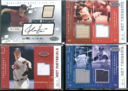 2003 Hot Prospects MLB Hot Tandems #HCLO Hee Seop Choi Jsy/Lyle Overbay Jsy