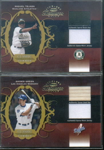 2003 Timeless Treasures Classic Combos #24 Miguel Tejada Hat-Jsy